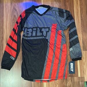 Men's Red and Black Jersey
